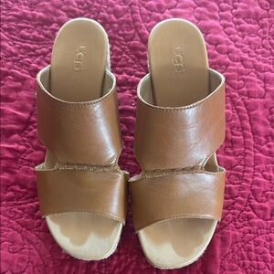 UGG Tan Eirene Sandals Leather Sandals